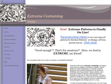 Tablet Screenshot of extremecostuming.com